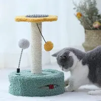 Famanu Kratzbaum mit Spielzeug - Blumenform