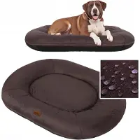 PillowPrim Ponton Hundebett XXXL Dunkelbraun abnehmbarer Bezug