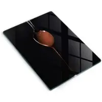 Wallfluent GLASPLATTE 40x52 cm Löffel mit Schokolade