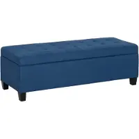 HOMCOM Sitzbank in Blau 125L x 49B x 41,5H cm | Gr.: onesize