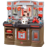 Step2 Big Builders Pro Kinderwerkbank | Werkzeugbank / Werkbank für Kinder mit 45-teiligem Zubehör Set