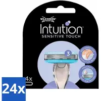 Wilkinson - Intuition Sensitive Touch Nachfüllklingen - Mit Aloe Vera - 3 Rasierklingen - Vorteilspack - 24 Stücke