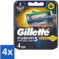 Gillette Fusion 5 ProGlide Power-Rasierer – Präzision und Komfort – 4 Ersatzklingen - Vorteilspack - 4 Stücke