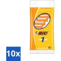 BIC – Rasierklingen – Einzelklinge – Einwegklingen – 5 Rasierklingen - Vorteilspack - 10 Stücke