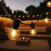 LEDVION LED Lichterkette Außen 42M IP54 22.5W 2200K Warm Weiß Outdoor