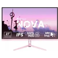 AROZZI Nova 27" Gaming Monitor - QHD IPS - 180Hz - Rosa