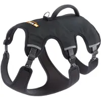 Ferplast Ergotrekking Geschirr, schwarz - Größe S: 46 - 56 cm Brustumfang