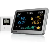 Bresser MeteoTemp TBH Wetterstation Funk mit Außensensor, Luftdruck