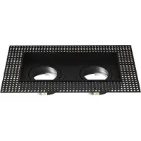 LEDVION LED Einbaustrahler Schwarz GU10 Fassung dimmbar