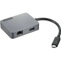 Lenovo USB-C Travel Gen2, USB 2.0 Type-C, 10,100,1000 Mbit/s, IEEE 802.1ad, IEEE 802.3, HDMI, RJ-45, USB 3.2 Gen 1 (3.1 Gen 1) Type-A, VGA, 3 A, USB
