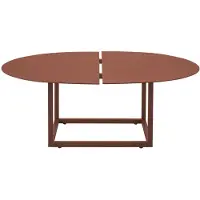 Brafab Loungetisch Olive 80 x 40 x 110 cm Aluminium Rot