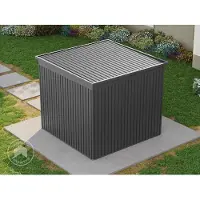 PRIMEYARD 220 x 220 cm Gerätehaus, Perlgrau - (GFPV01170)