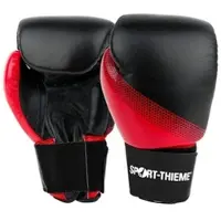 Sport-Thieme Boxhandschuhe "Sparring", 8 oz., Schwarz-Rot