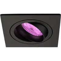 LEDVION LED Einbaustrahler Schwarz RGB dimmbar smart