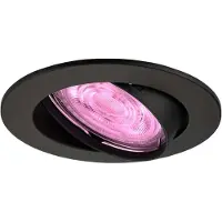 LEDVION LED Einbaustrahler Rund Schwarz RGB dimmbar smart