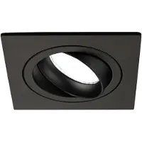 LEDVION LED Einbaustrahler Schwarz 3W dimmbar Kaltweiss