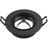 LEDVION LED Einbaustrahler Rund Schwarz GU10 Fassung