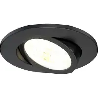 LEDVION LED Einbaustrahler Schwarz 7W CCT wasserdicht IP65 dimmbar