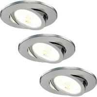 LEDVION 3er Set LED Einbaustrahler 7W CCT wasserdicht IP65