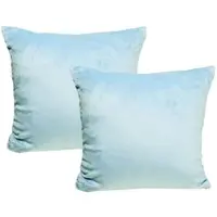 Jack 2er Set Teddy Flausch Kissen 50x50cm in hellblau | Gr.: 50x30-cm