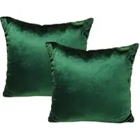 Jack 2er Set Teddy Flausch Kissen 50x50cm in grün | Gr.: 45x45 cm