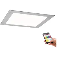 Paulmann 500.35, Intelligente Deckenbeleuchtung, Bluetooth, Metallisch, 0 - 25 m, LED, Aluminium, Kunststoff