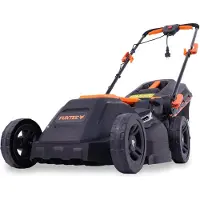FUXTEC Elektro Rasenmäher mit Kabel FX-RME38 - 12Kg | Schnittbreite von 380mm | 40L Grasfangkorb | Leistung von 1600Watt | Antrieb von 220V