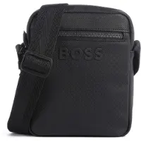 BOSS Strukturierte Reporter-Tasche mit tonalem Logo Grösse ONESI