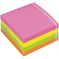 Tartan Haftnotiz Wrfel, 76 x 76 mm, farbig sortiert