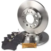 BESTPRICE Bremsscheiben + Bremsbeläge Hinterachse Voll [Hersteller-Nr. 10603731] für Audi
