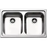 Apell Venezia VE792IBC Einbauspüle 2 Becken Edelstahl 79x50 cm