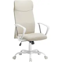 Famanu Bürostuhl Ergonomisch mit Drehfunktion und Höhenverstellbar - Schwarz