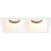 LEDVION LED Einbaustrahler 2-Licht Weiss Warmweiss