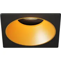 LEDVION LED Einbaustrahler Quadratisch Schwarz dimmbar 3W Warmweiss