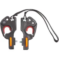 Famanu Befestigungssystem 2.0 mit Traggriff und Haken für Fahrradtaschen - Schwarz