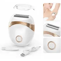 Slyrun Damen Rasierer elektrisch USB, kabelloser Körper- & Bikini Trimmer, hautfreundlicher Intimrasierer, wiederaufladbar für Beine & Achseln