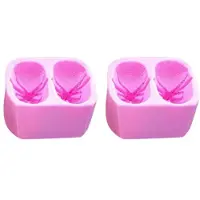 Typecat 2X Baby Bootie Silikon-Fondantform, Gestrickte Babyschuhe, Kuchendekorationswerkzeuge, DIY-Form, Kerze, Seife, Tonform