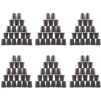 Typecat 120 Pappbecher (9Oz) - Unifarben Geburtstagsparty Geschirr Catering (Schwarz)