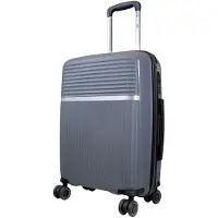 Monopol Handgepäck Hartschalenkoffer Trento Kabinentrolley PP kleiner Reisekoffer 38L mit 4 Rollen schwarz