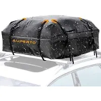 Famanu Dakkoffer 450 Liter - Faltbare, wasserdichte Dachbox für Reisen und Gepäcktransport, schwarz