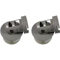 Trade-Shop 2x Pool-Filter / Filterkartusche inkl. Adapter kompatibel mit MSpa Bubble Spa Elegance b-140a, Castello b-141, Jet Spas, Lidl Jacuzzi 2019