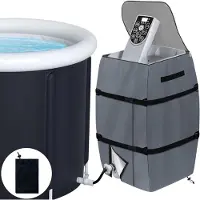 BundiGlassware Pumpenabdeckung Whirl-Pool, Spa-Heizpumpenabdeckung,Abdeckung für Whirl-Pool Pumpe,Wasserdicht,Robust,Isoliert,Staubdichte Heizungspumpen-Schutzhülle,Geeignet für Viele Marken für Wanne/Pool