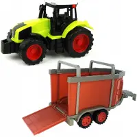 Dromader Traktor mit Tieranhänger für Kinder