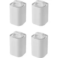 Typecat 4X Kristallklarer Eiskugelbereiter, KugelföRmiges Whiskey-Tablett, Rund, Blasenfrei, Quadratisch, 3D-Kugelform, Eisbox