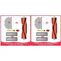 Typecat 2X Zubehörset für Mijia 1C, Mi Robot Vacuum-Mop SKV4093GL,SKV4073CN, für F9- STYTJ01ZHM, Staubsaugerteile
