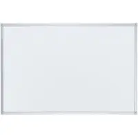 Franken Whiteboard X-tra! Line, Wandmontage im Hoch- & Querformat, weiß emailliert, antimikrobiell, Aluminiumrahmen, magnethaftend, Ablageschale, B 900 x H 600 mm, SC3802