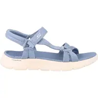SKECHERS Damen Go Walk Flex Sublime Schiebe-Sandalen, Blue Textile, 40 EU