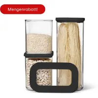 Mepal Starter-Set Vorratsdose Modula 3-teilig - Schwarz