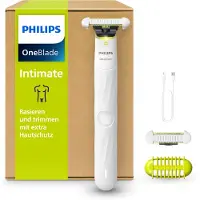 Philips Elektrorasierer "OneBlade Intimate QP1930/30" 1 Stk. Aufsätze mit Konturenfolgetechnologie, nass und trocken verwendbar