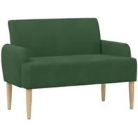 vidaXL Zweisitzer mit Knopfheftung Dschungelgrün 116 x 67 x 81 cm